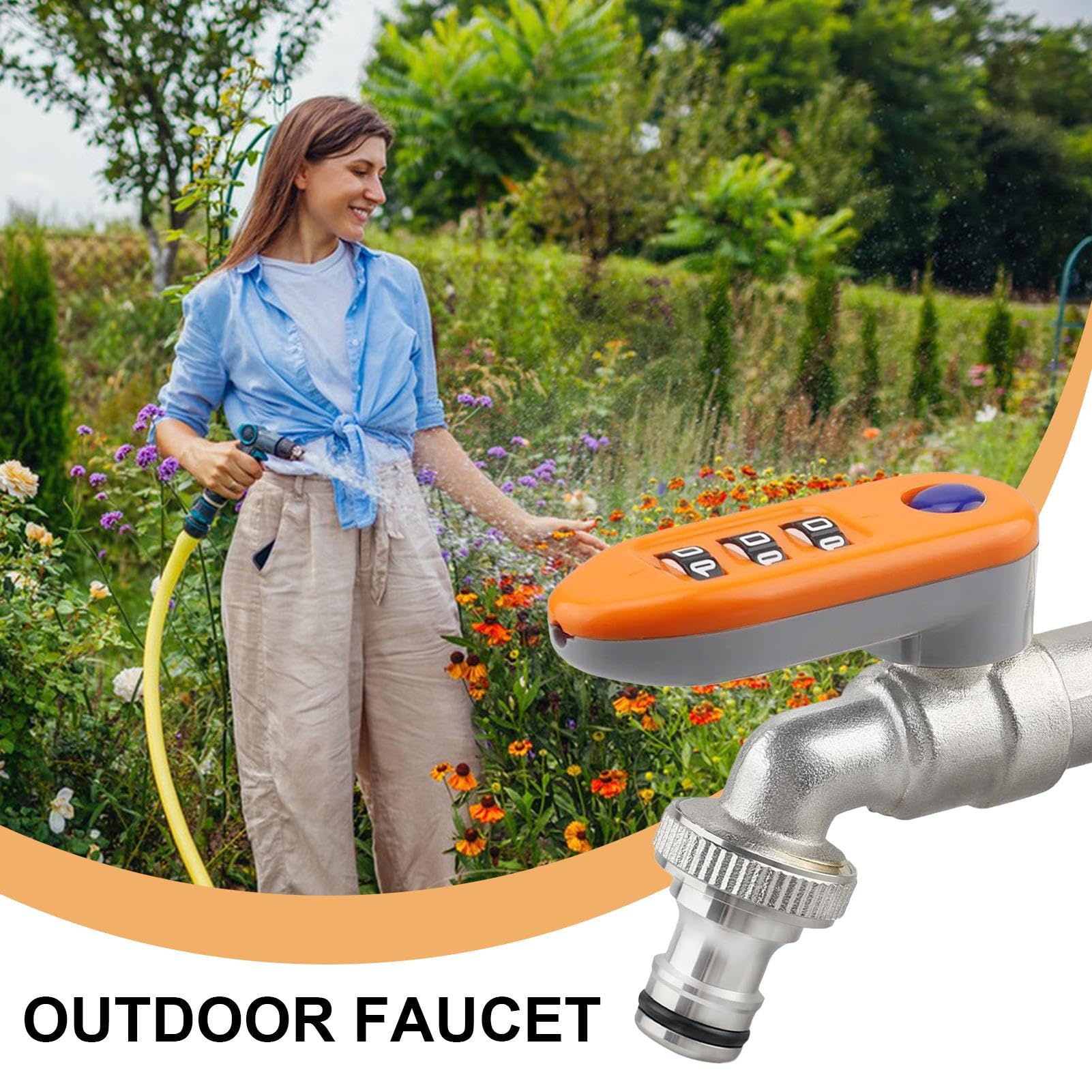 Bloccaggio Rubinetto Esterno | Serratura a Combinazione Antigelo per Rubinetti da Esterno | Dispositivo per Valvola 'Acqua, da Giardinaggio per Fattoria Ristorante Casa Appartamento