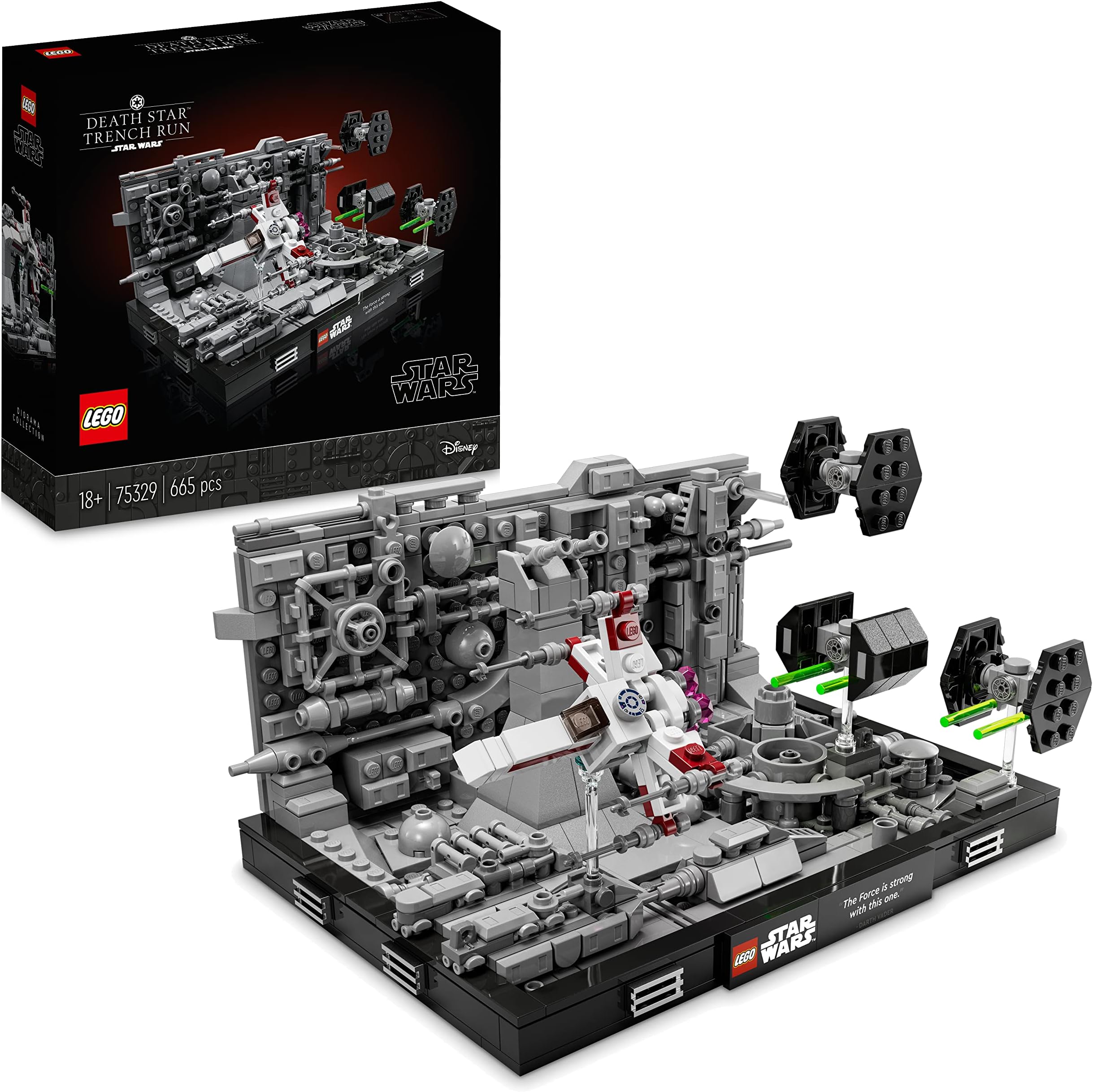 Star Wars Death Star Trench Run Diorama 75329 Building Kit (665 Pieces)