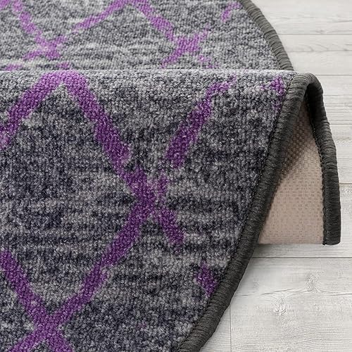 Miniatura 122 de Antep Rugs - Alfombras antideslizantes de 3 x 5 pies (antideslizante) con parte trasera de goma, de estilo antiguo, bohemio, marroquí y con pelo