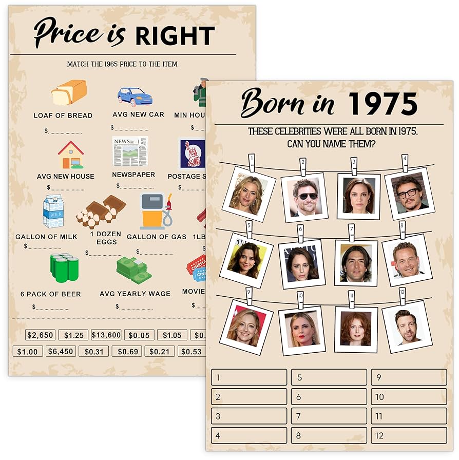 amazon-com-50th-birthday-party-games-set-of-2-activities-for-15-guests-born-in-1975-games-bundle-birthday-party-supplies-for-adults-pack-of-30-cards-home-kitchen for 50th Birthday Games Free Printable Amazon.com: 50th Birthday Party Games, Set of 2 Activities for 15 Guests, Born in 1975 Games Bundle, Birthday Party Supplies for Adults, Pack of 30 Cards : Home & Kitchen for 50th Birthday Games Free Printable