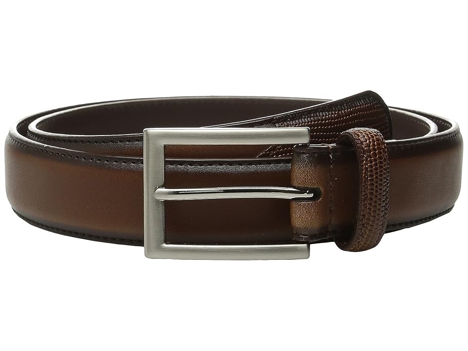 

Stacy Adams Max 32mm Lizard Embossed Keeper and Tail (Cognac) Men's Belts, Tan
