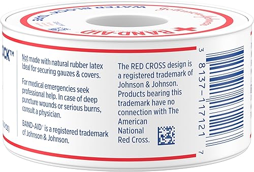 Miniatura 5 de Band-Aid Brand First Aid - Rollo de cinta autoadhesiva 100% impermeable para un cuidado duradero de heridas para asegurar firmemente los vendajes, 1