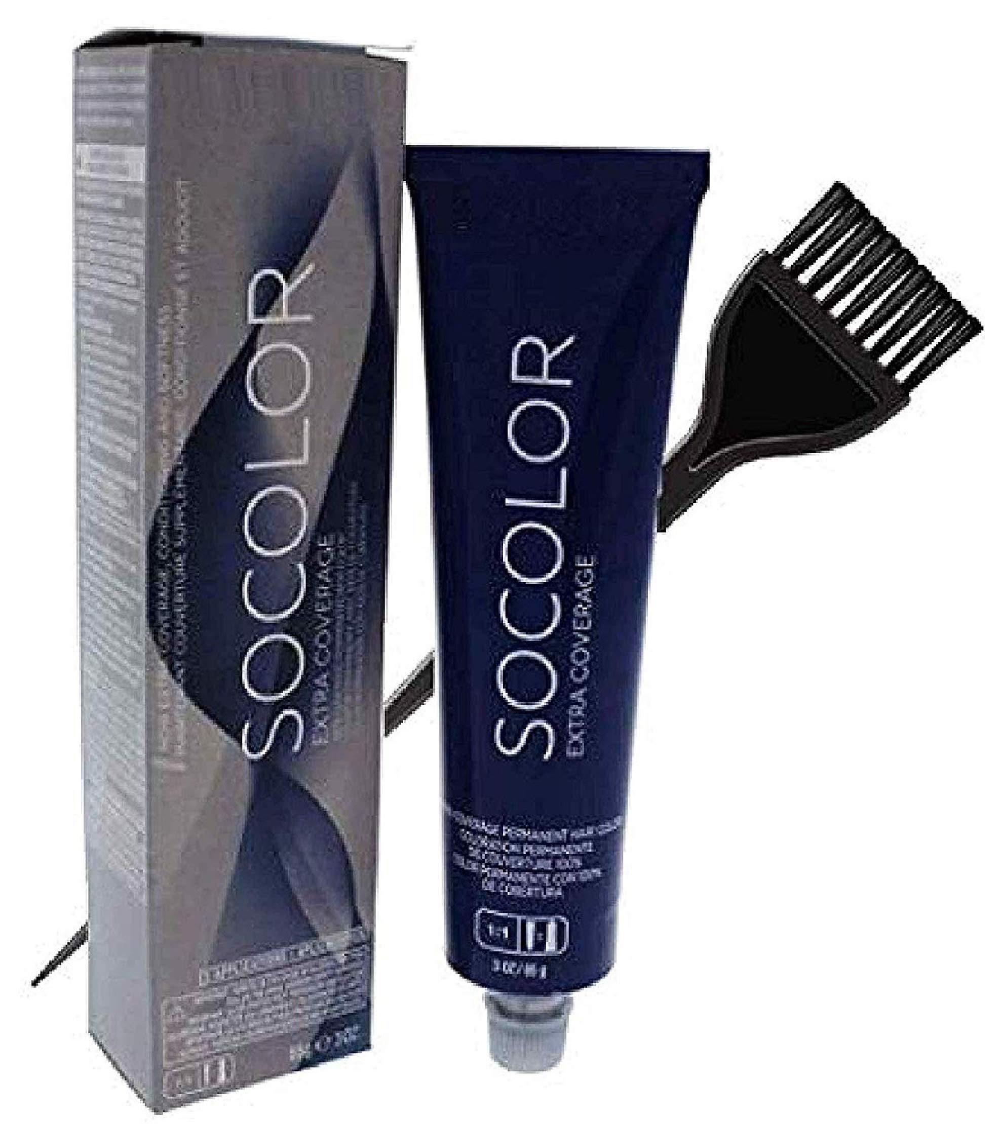 MATRlX SoColor EXTRA COVERAGE, Full 100% Grey Coverage Permanent Cream Hair Color (w/Sleek Tint Brush) So Color Gray Cover Creme Haircolor Dye (505R Medium Brown Red)