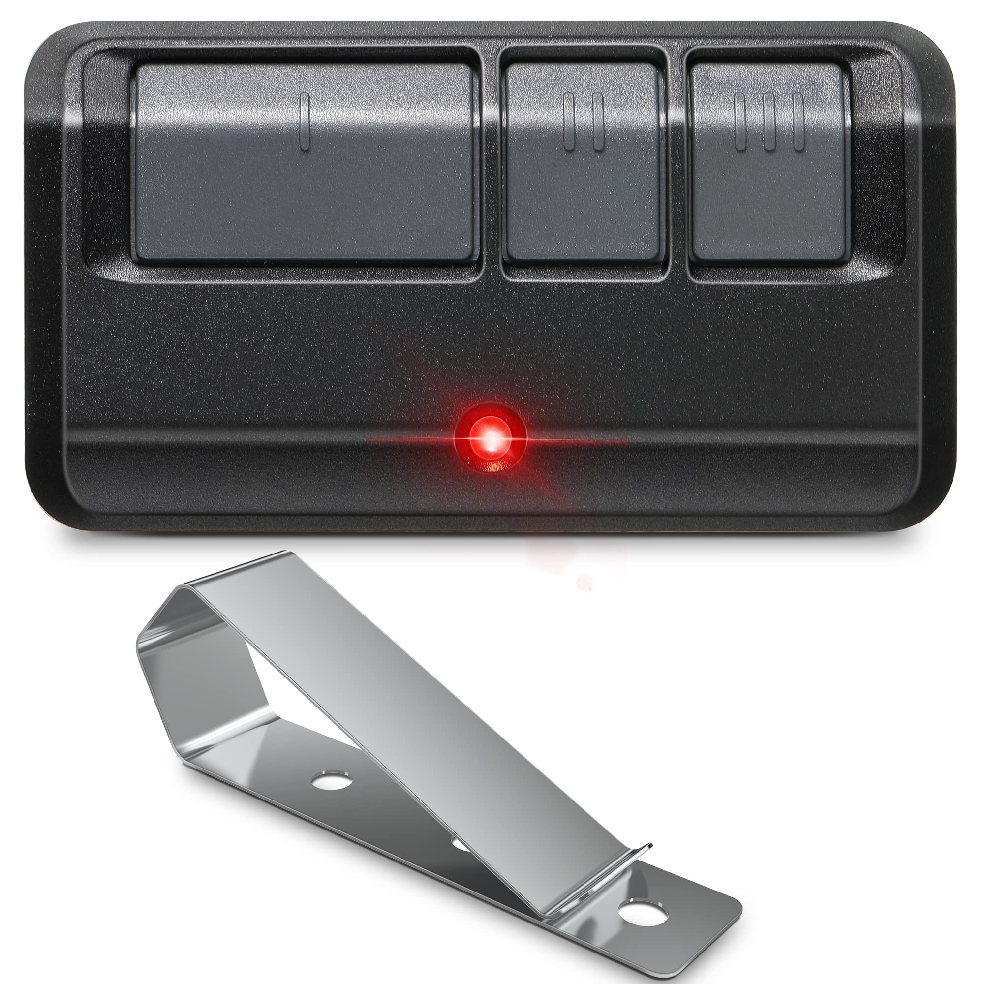 893MAX G953EV-P2 Garage Door Opener Remote Compatible with Chamberlain/LiftMaster/Craftsman 3 Button, Security +2.0, Universal Garage Door Opener with Visor Clip, Replaces 81LM 971LM 371LM (1 Set)