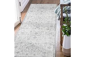 Jichan Runner Rug 3x8 Washable Kitchen Runner Retro Distressed