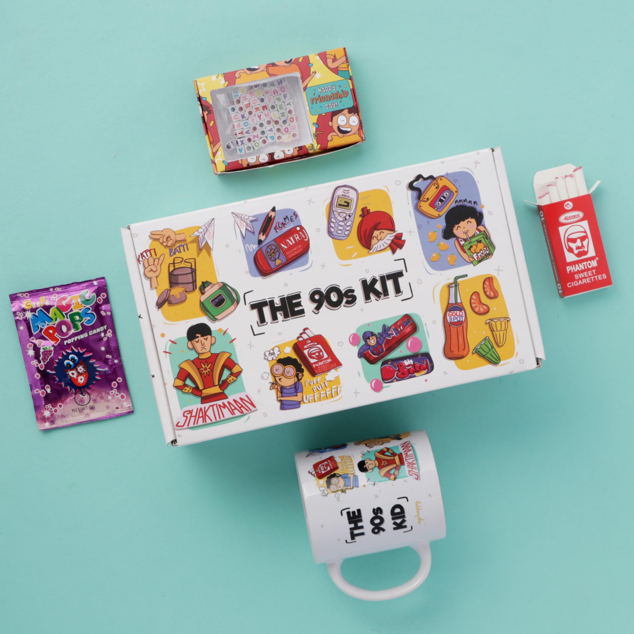 Oye Happy 90s Kit with DIY Friendship Band - Friendship Day Gift for Best Friend