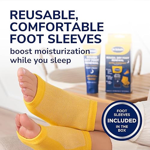 Miniatura 6 de Dr. Scholl's Renovación de Pies Ásperos y Secos Ultra - Tratamiento Nocturno con Crema para Pies Nocturna de 3 oz con Aloe, Aceite de Coco y Urea y