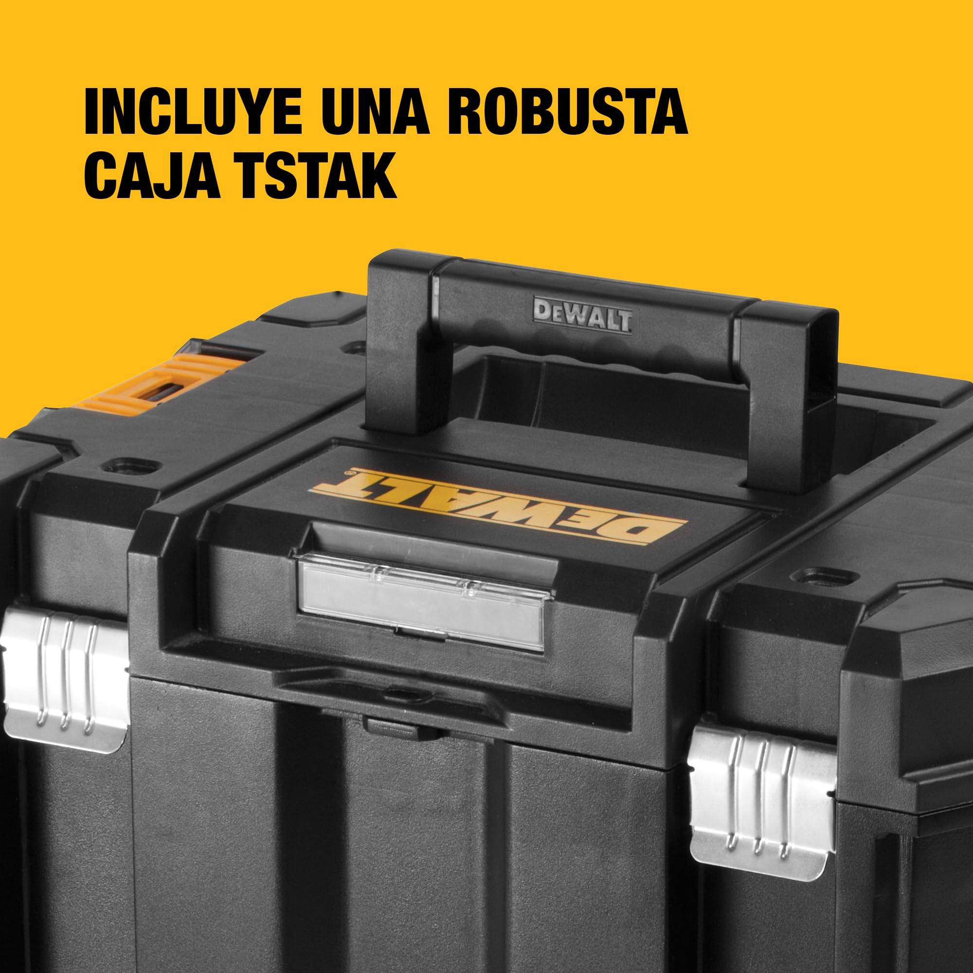 DEWALT Sierra Circular XR 18V, 460W, Disco de 165 mm, Profundidad de Corte Max. 55 mm, Velocidad 5150 rpm, Empuñadura Ergonómica, Incluye Maletín TSTAK, Sin Batería ni Cargador, DCS391NT-XJ