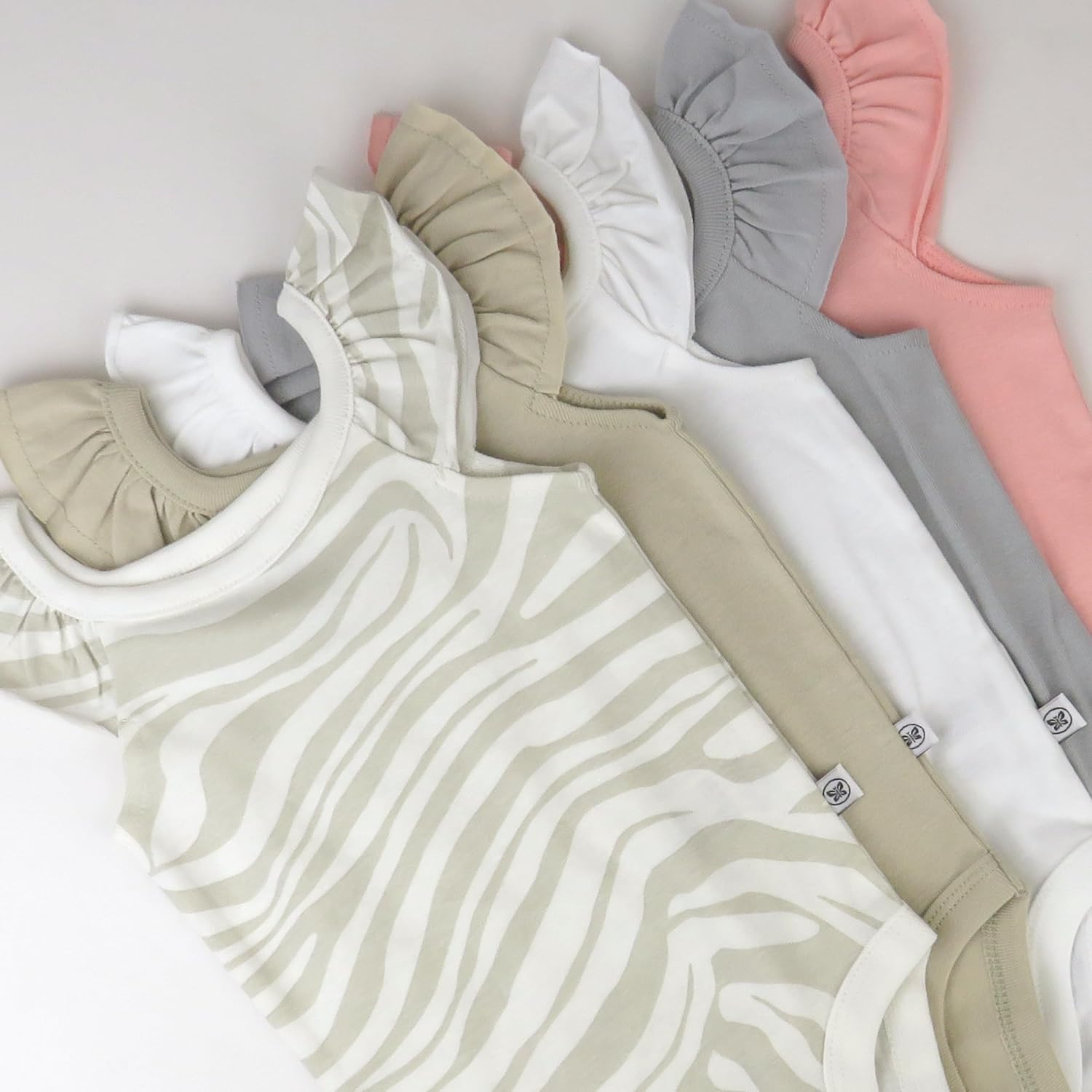 HonestBaby Multipack Sleeveless and Cami Bodysuits One-Piece 100% Organic Cotton for Infant Baby Boys, Girls, Unisex
