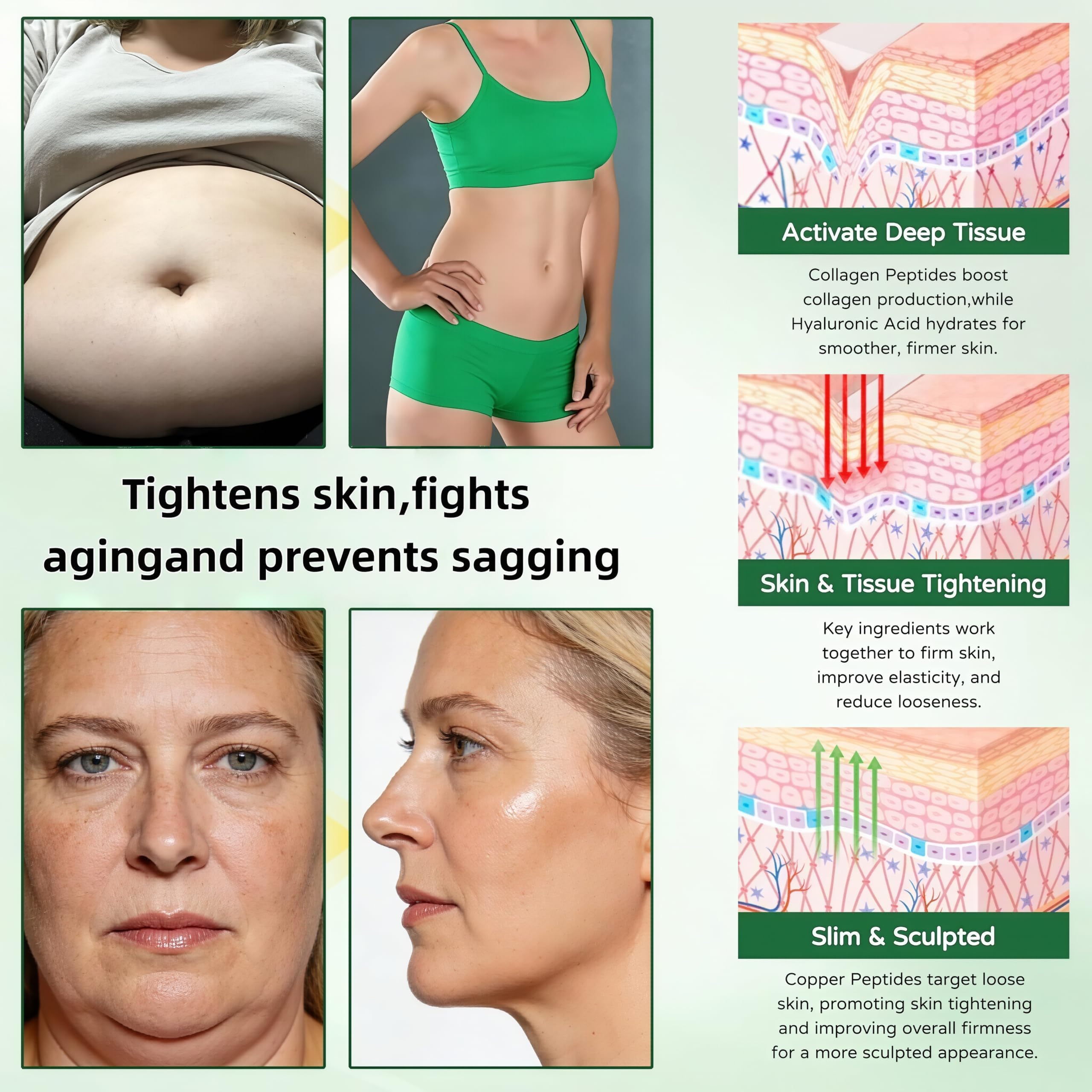 Lots de of 7 Patchs Berberine x NAD 10 EN 1 avec Moringa, Patch Nano Microneedle, Ingrédients Naturels, Doux et Efficace, Raffermissant la Peau, Facile à Appliquer, pour Hommes et Femmes (4 Boîtes)