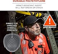 Vista 4 de Inserto universal de tapa de parachoques Ergodyne Skullerz 8945F(x) con ventilación extra, se ajusta a cualquier gorra de béisbol, carbón