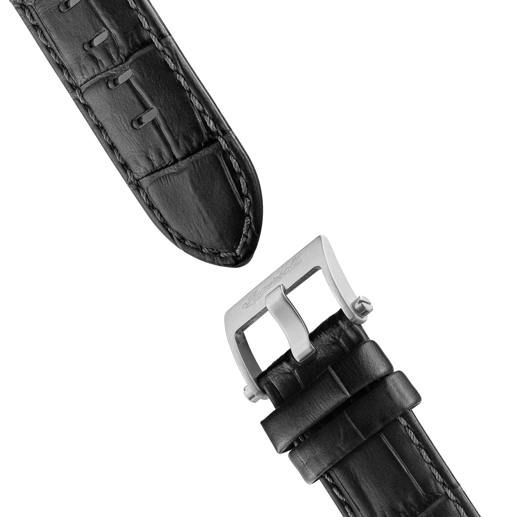 Ingersoll The Varsity Męski automatyczny zegarek 47 mm z tarczą i skórzanym paskiem