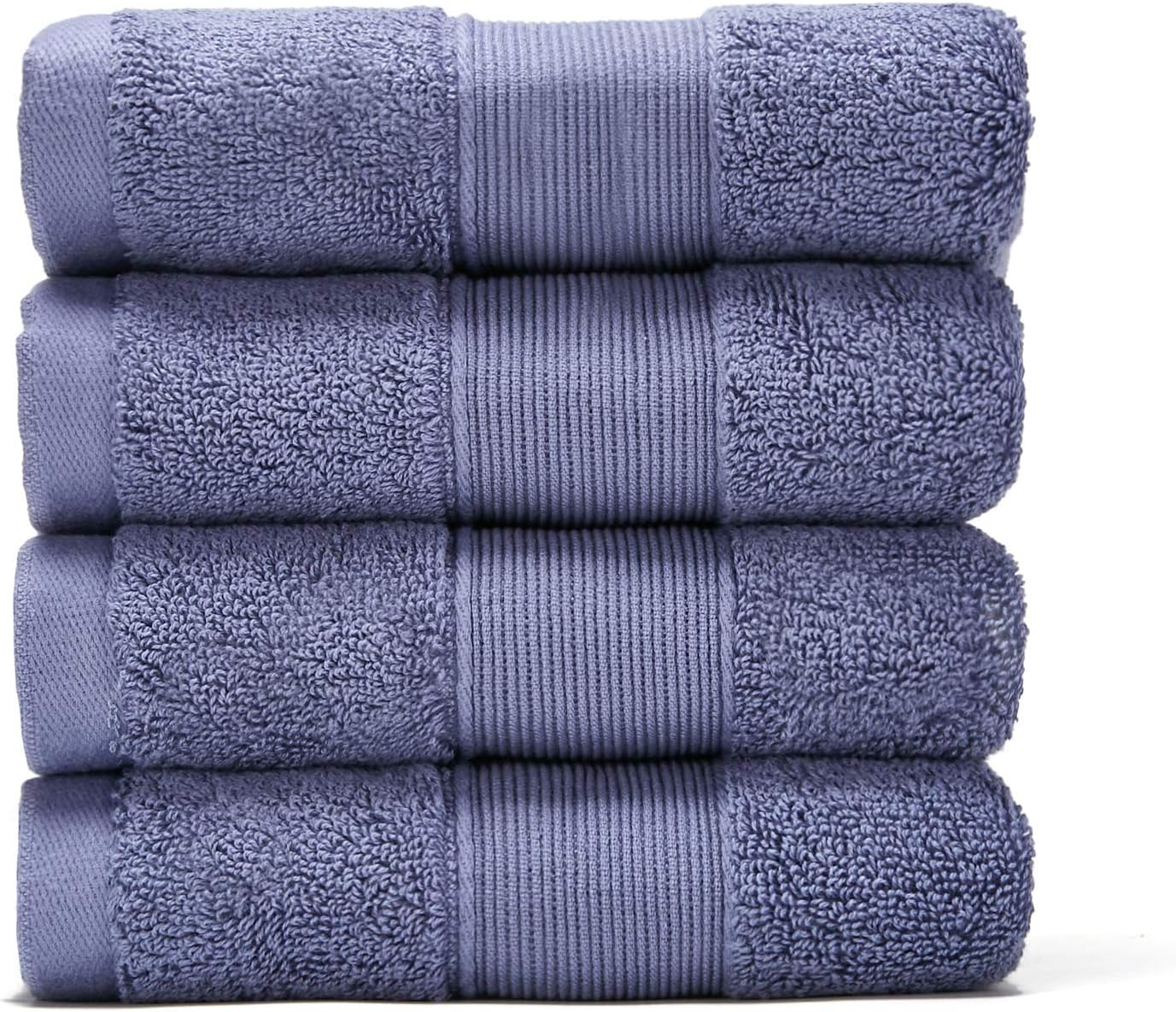 Navy Blue Hand Towels for Bathroom, Luxury Cotton Hand