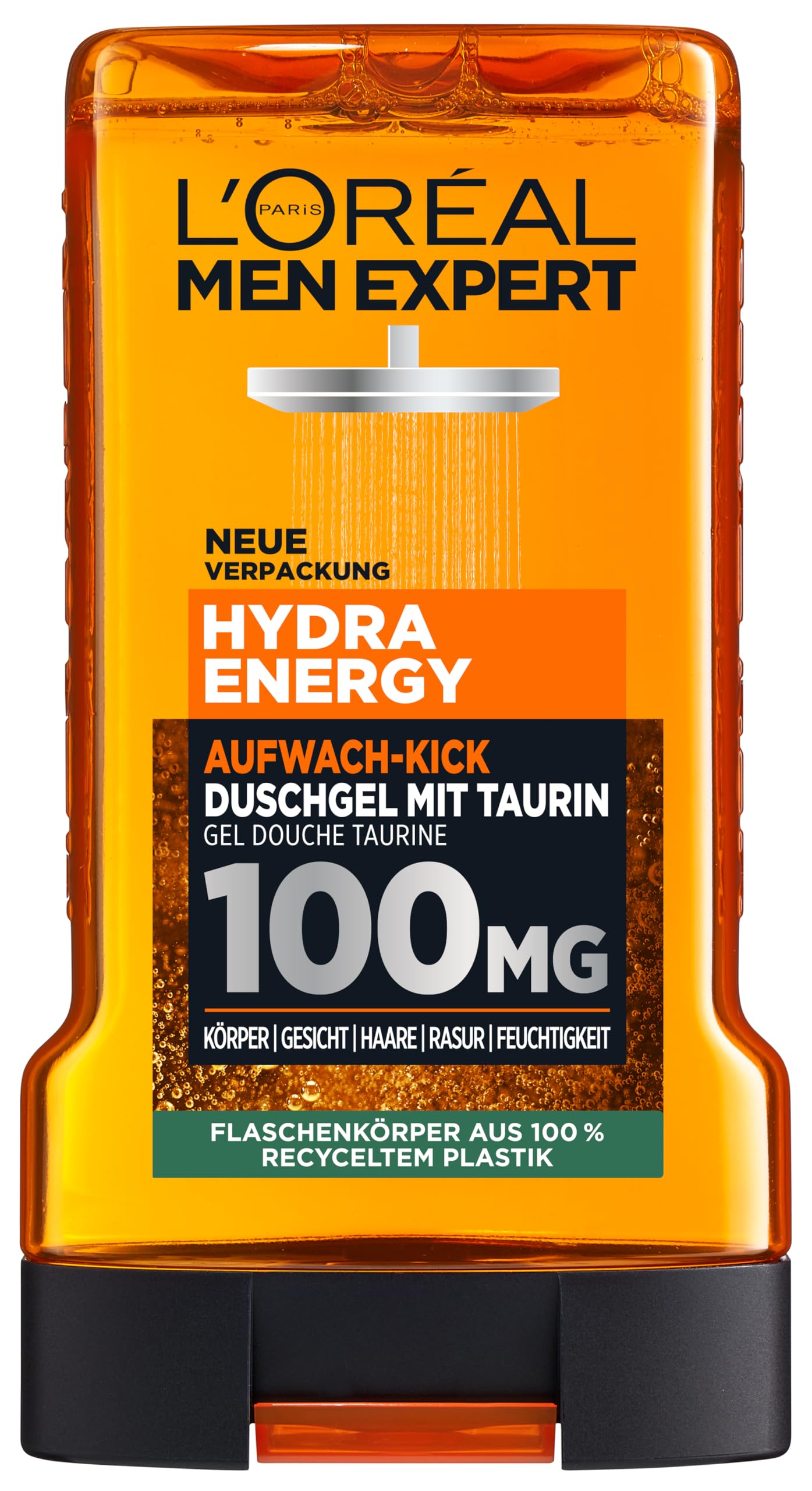 L'Oréal Paris Men Expert Hydra Energy 1 x 50 ml, zestaw upominkowy dla mężczyzn, żel pod prysznic, żel pod prysznic, do twarzy, ciała i włosów, 1 x 50 ml