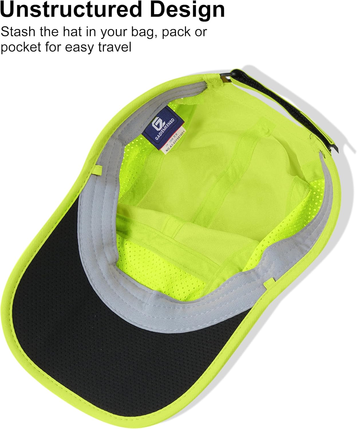 GADIEMKENSD Mens Folding Outdoor Hat Long Brim UPF 50+ Sun Protection - Image 7