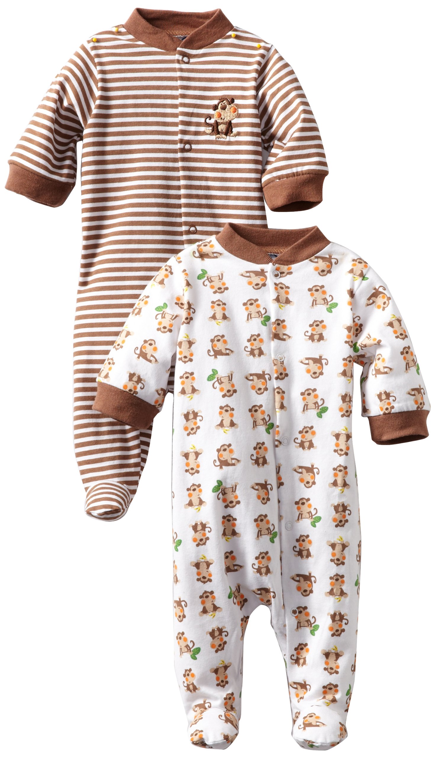 Gerber Baby Boys' 2 Pack Snap Front Sleep 'n Play