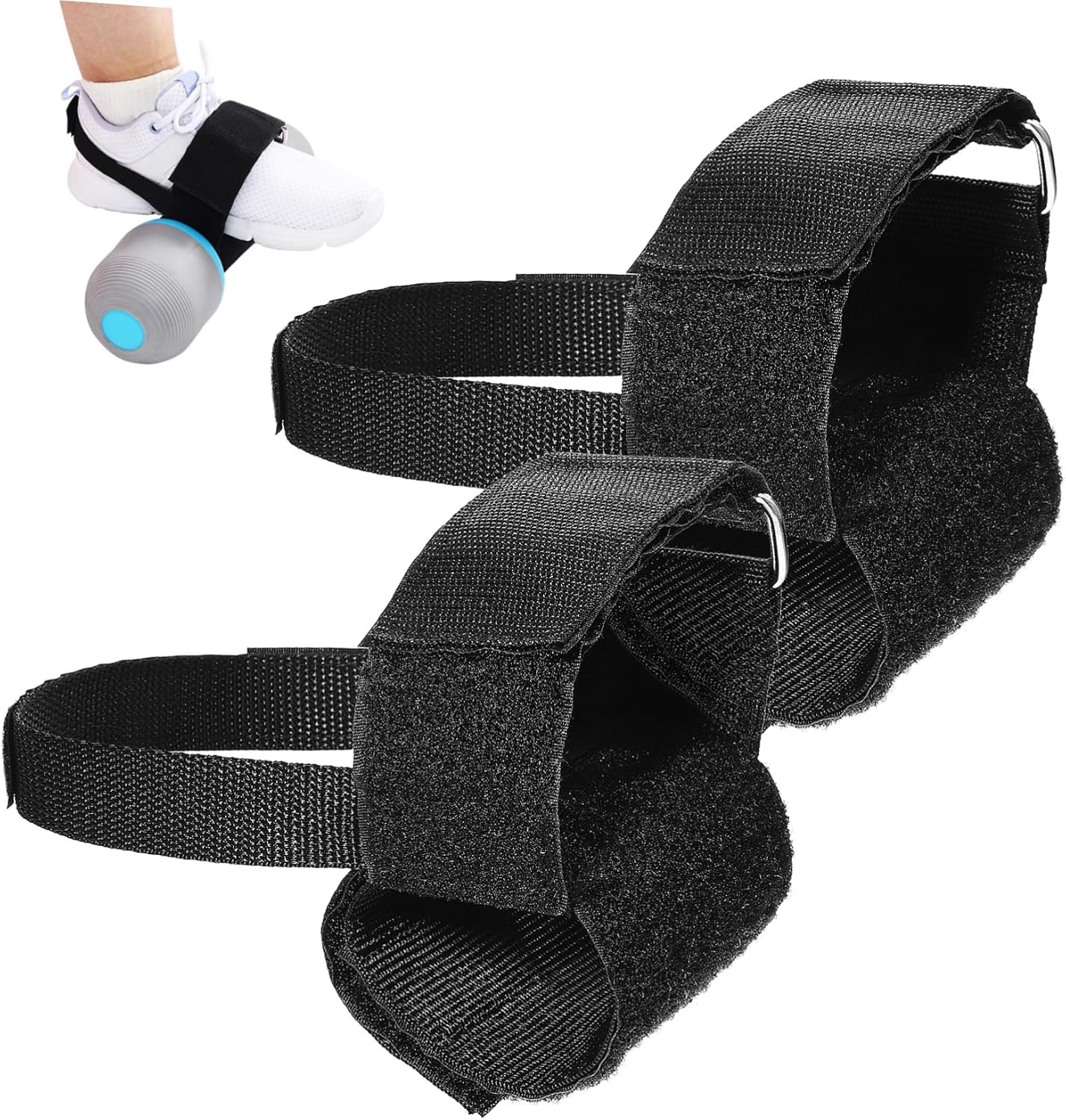 1Pair Adjustable Dumbbell Ankle Straps Sturdy Fitness Attachment for Leg Lift Exercise Equipment for Home Gym Workouts Secure and Easy to Use Pair