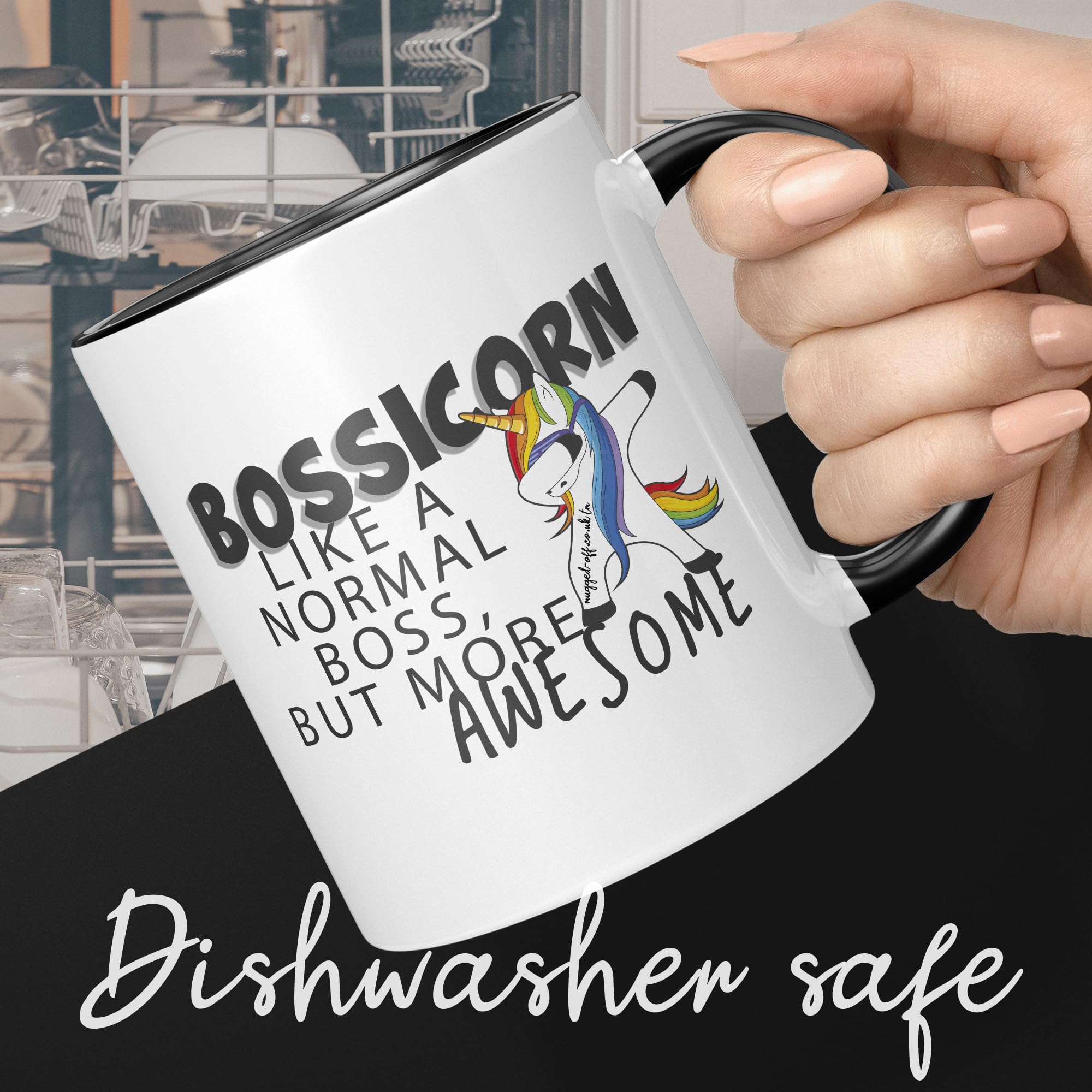 Best Boss Bossicorn boss Gift Mug Boss Gift Boss Leaving Gifts Boss Secret Santa 11oz Mug - Image 2