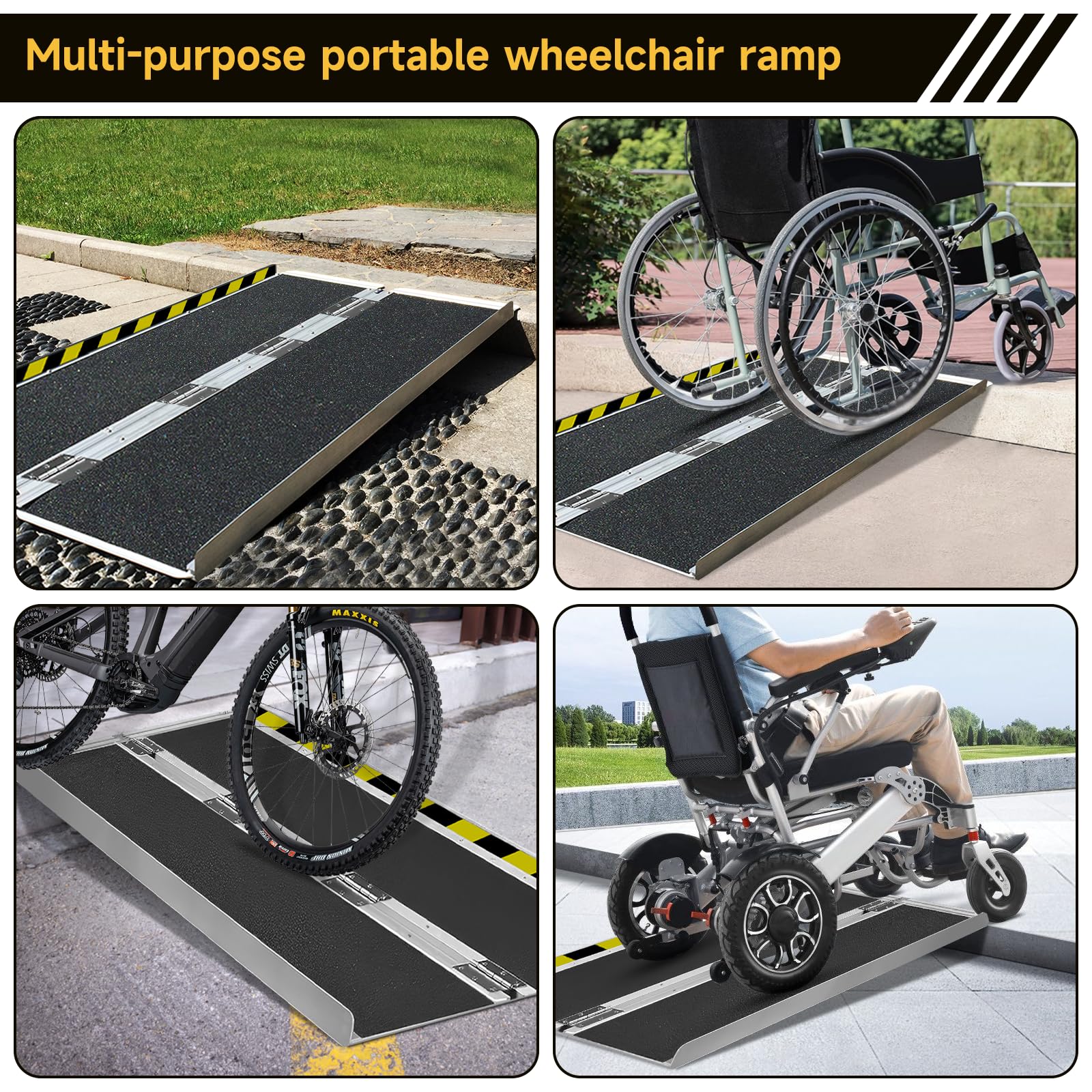 Snapklik.com : Portable Wheelchair Ramp 6FT - Ramp For Wheelchair For ...