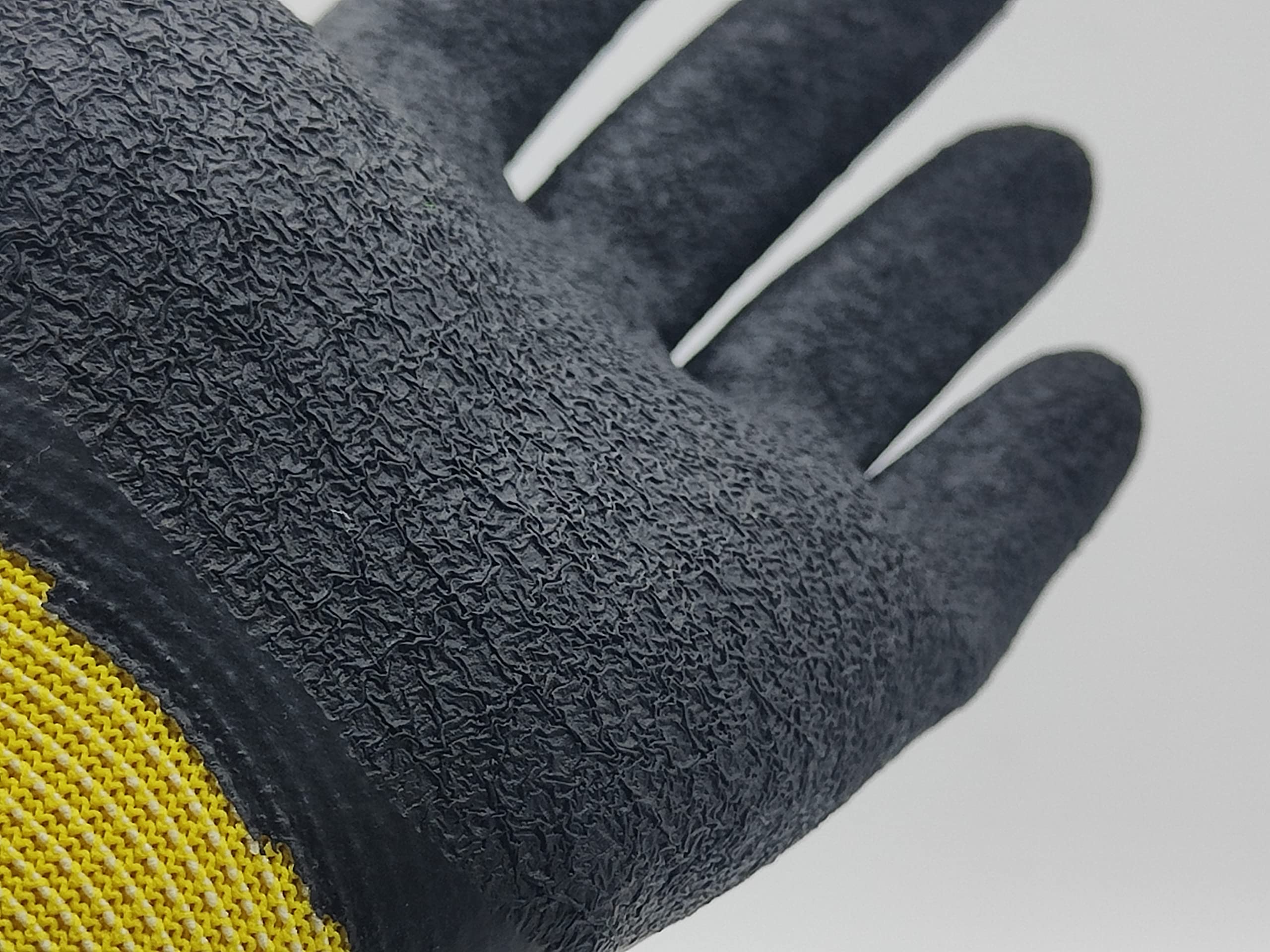 Ruvigrab - Guante de Trabajo de Látex | Guantes de Agarre | Anti-Deslizantes | Guantes Jardineria |Guantes para Industria, Construcción, Agricultura | Guante Trabajo Hombre y Mujer (Paquete de 2)
