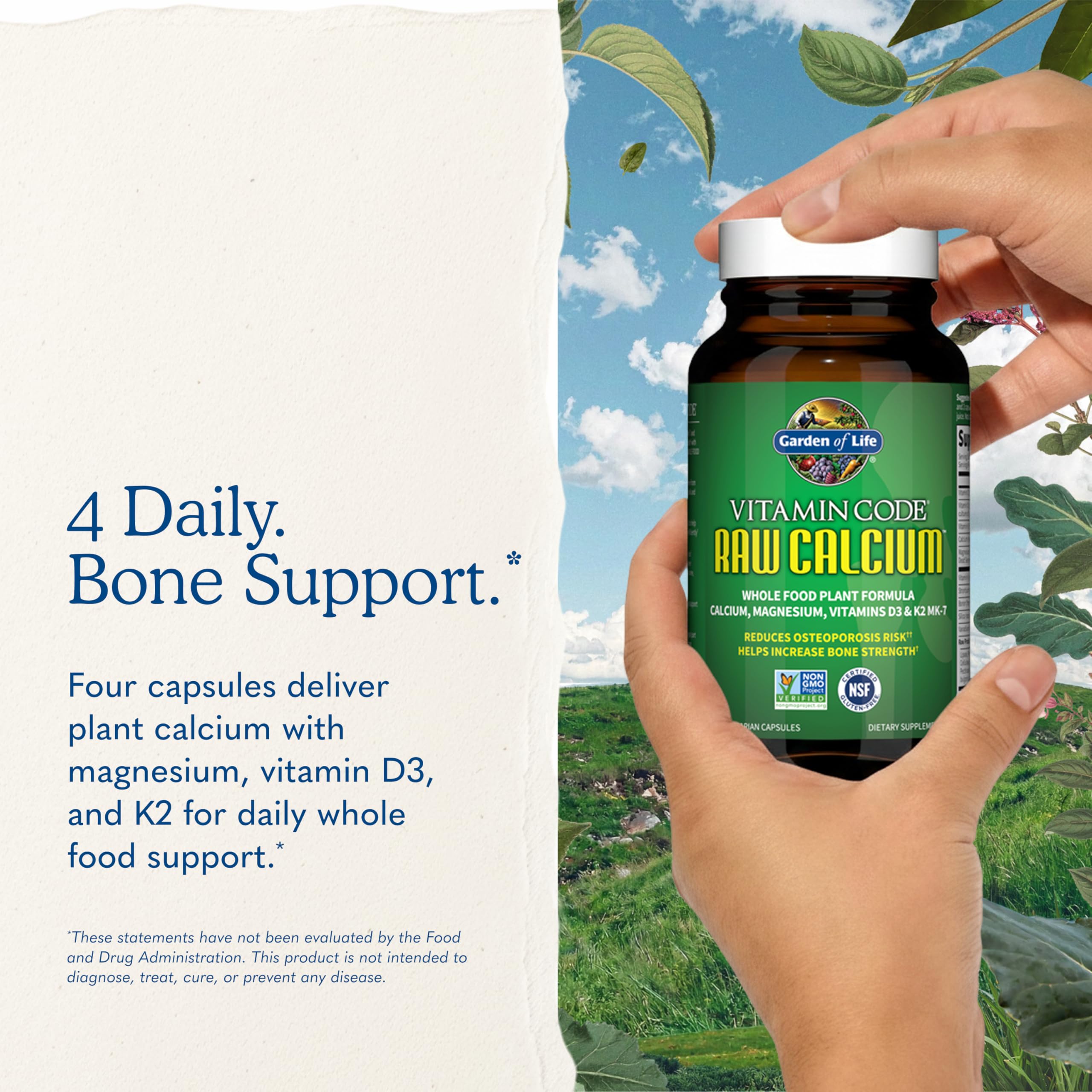 Garden of Life Vitamin Code Raw Calcium Supplement, 120 Capsules — Amazon image 7