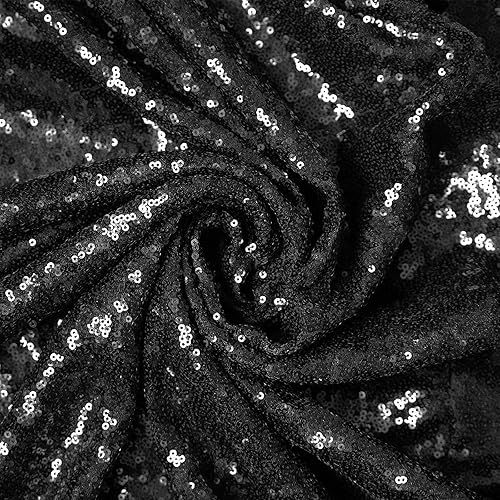 Miniatura 7 de Paquete de 10 caminos de mesa de lentejuelas color burdeos de 12 x 108 pulgadas de largo, mantel brillante con purpurina para Navidad, boda,