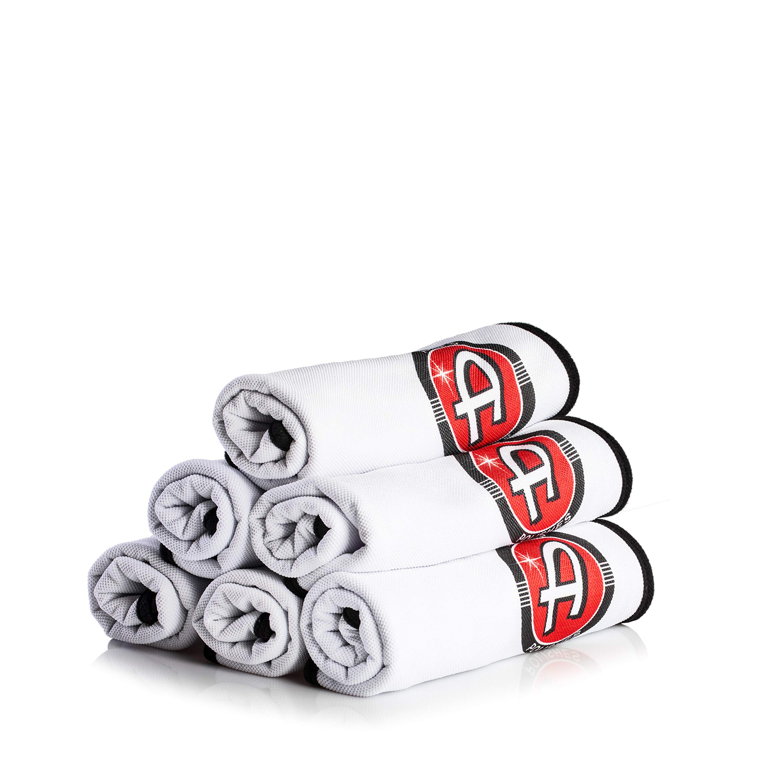 Adams Polishes Mini Plush Drying Towel Pack of 6 - Microfiber Cleaning Cloth for Car Detailing Drying Car