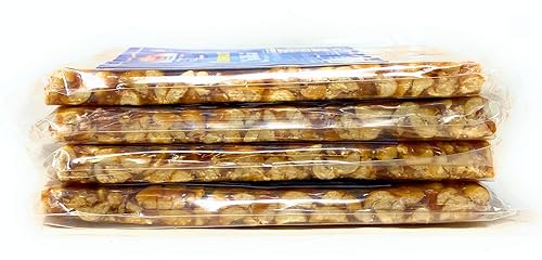 Miniatura 4 de Rani Peanut Chikki (caramelo frágil) 3.5 onzas (3.53 oz) x paquete de 4  Todo natural  Vegano  Sin colores  Apto para gluten  Origen indio