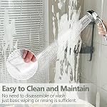 Seenus 72 x 90 d'inch Rideau de douche extra-long clair avec 3 Grands aimants, étanche PEVA 8G Rideaux de douche Linge de bain pour salle de bain longue, voir à travers le rideau transparent de bain Bpa-Free