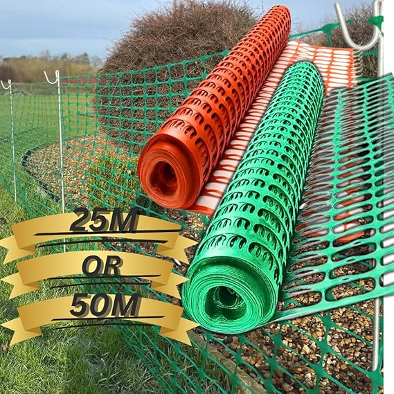 Smith & Barker Barrier Fencing Mesh Roll 130gsm Temporary Garden