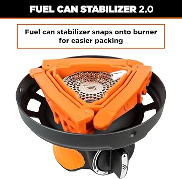 Jetboil Fuel Can Stabilizer 2.0 with Foldable Legs for Jetboil Camp Stove Systems, New for 2025