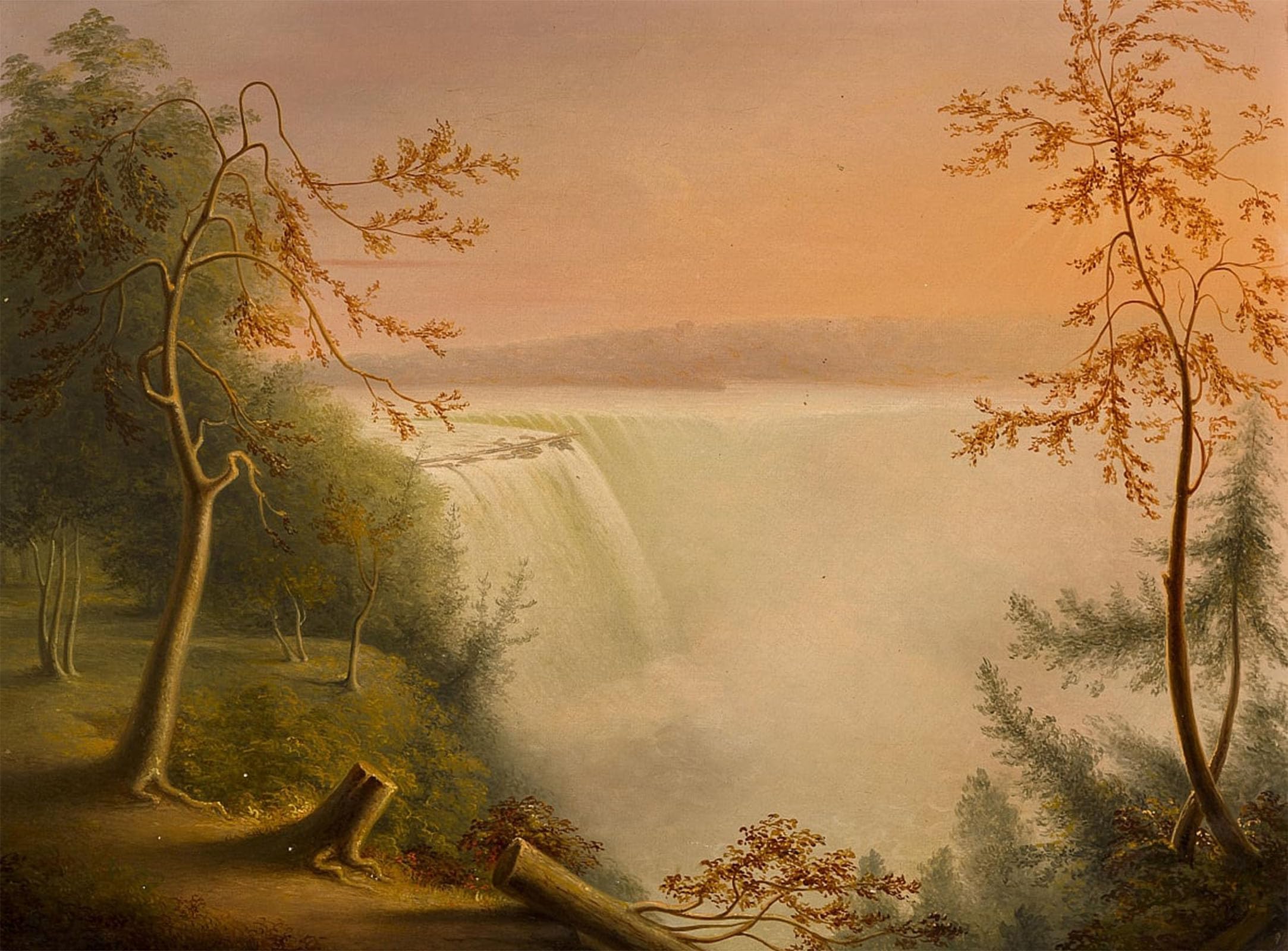 ARTXLXXBN Famous Painting Canvas Artwork Graffiti Print Falls by Rembrandt Peale Portrait Canvas Image for Home Decor 60x90cm