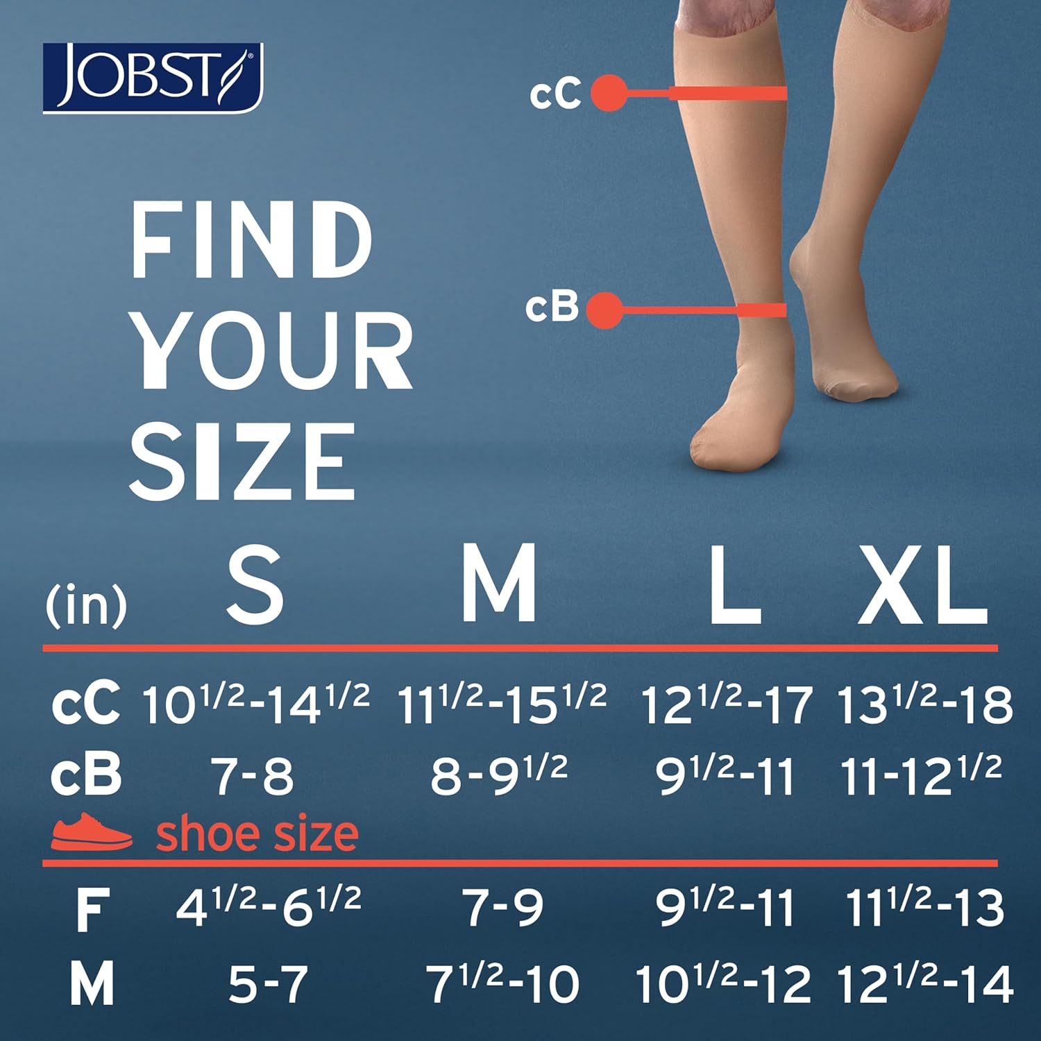 JOBST ACTIVA Opaque 15-20 mmHg Compression Socks for Women and Men, Knee High, Closed Toe, Silky Beige, Medium - Image 5
