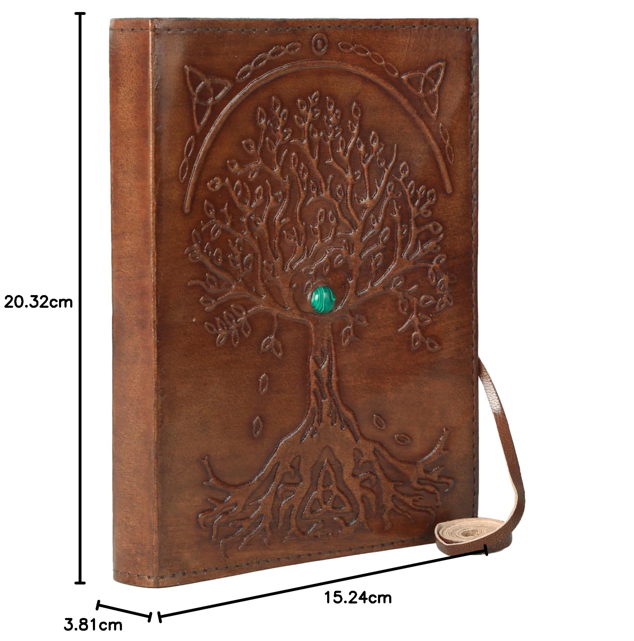 Komal's Passion Leather Diario in pelle, ricaricabile a righe, albero della vita, fatto a mano, da scrittura o taccuino quotidiano rilegato, uomini e donne, ideale come regalo per artisti, schizzi.