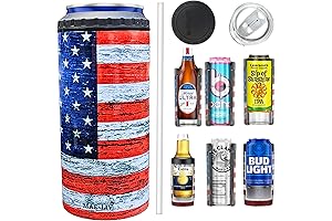 Universal Can Cooler 5 In 1, Premium Insulated Double-Walled Stainless Steel Tumbler