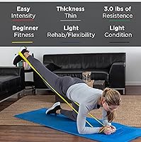 Vista 2 de THERABAND Resistance Bands Set, Professional Non-Latex Elastic Band For Upper & Lower Body Exercise, Strength Training without Weights, Physical