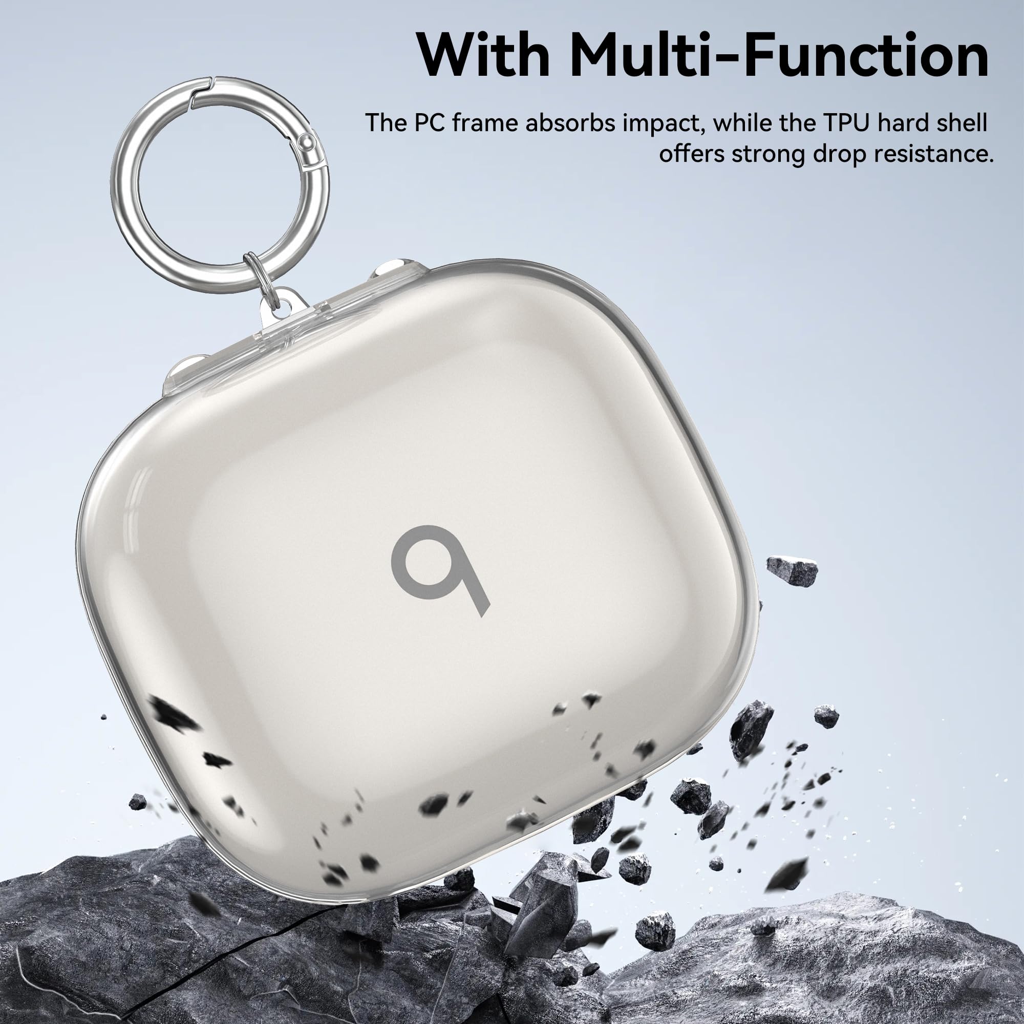 Amazon.com: TPU Case for Beats Powerbeats Pro 2 with Keychain,Anti