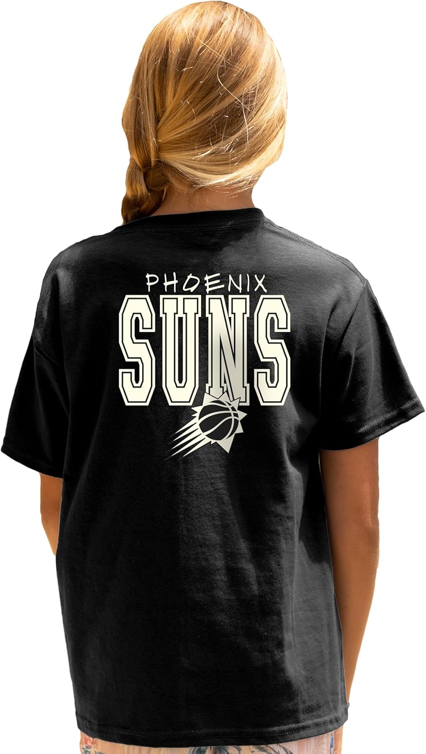 Blue 84 Unisex Kid's NBA Officially Licensed Youth T-Shirt Pop Echo Black