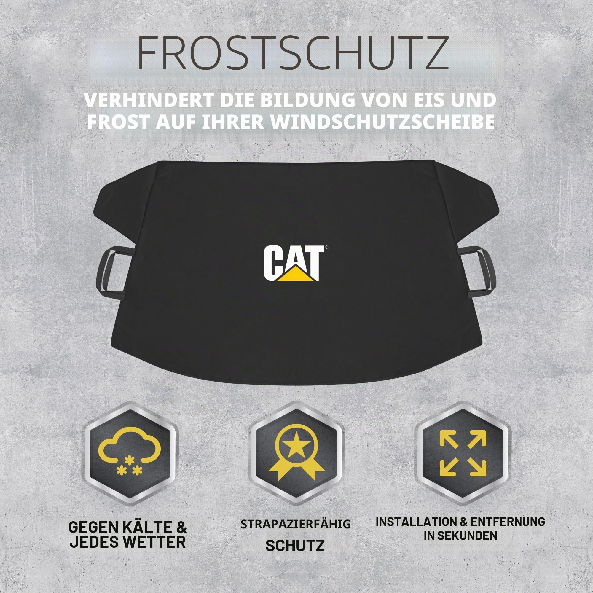 CAT Frostschutz Frostschutz Auto Windschutzscheibenabdeckung Wetterfest Winterfest inkl. Magnetschutz Diebstahlschutz Frostschutz Auto Coup Limousine