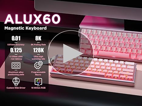 Amazon.com: MIKIBY Alux60 Gaming Keyboard Wired, Hall Effect