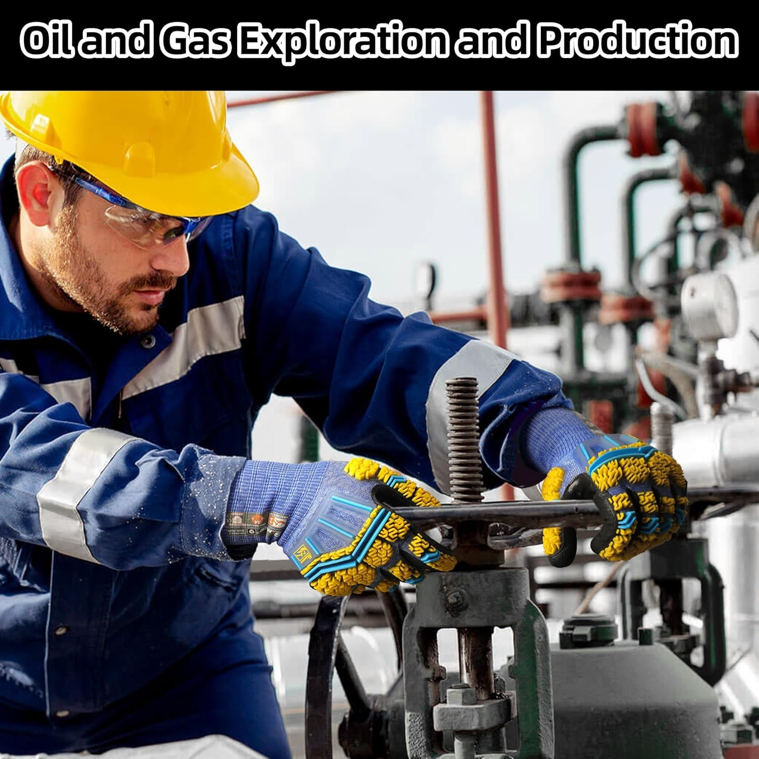 Schwer PRO-SKIN Impact Gloves with ANSI A4 Cut Reistant Protection, Flexible and Comfortable Work Gloves with Grip,Touchscreen, Used for Oil and Gas E&P,Mechanic, Construction, Non-PFAS, L, PM3900-T - Image 7