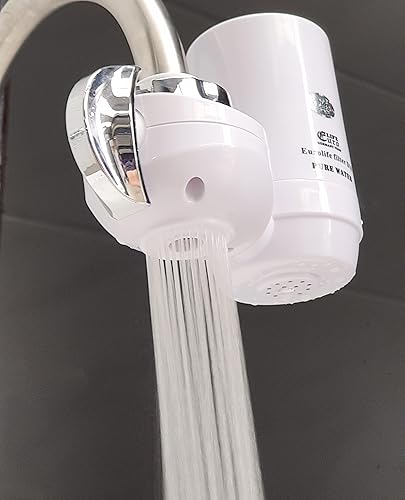 Miniatura 4 de Sistema de filtración de agua de montaje en grifo, purificador de agua sin BPA para fregadero, el filtro reemplaza 400 galones de agua, dura seis