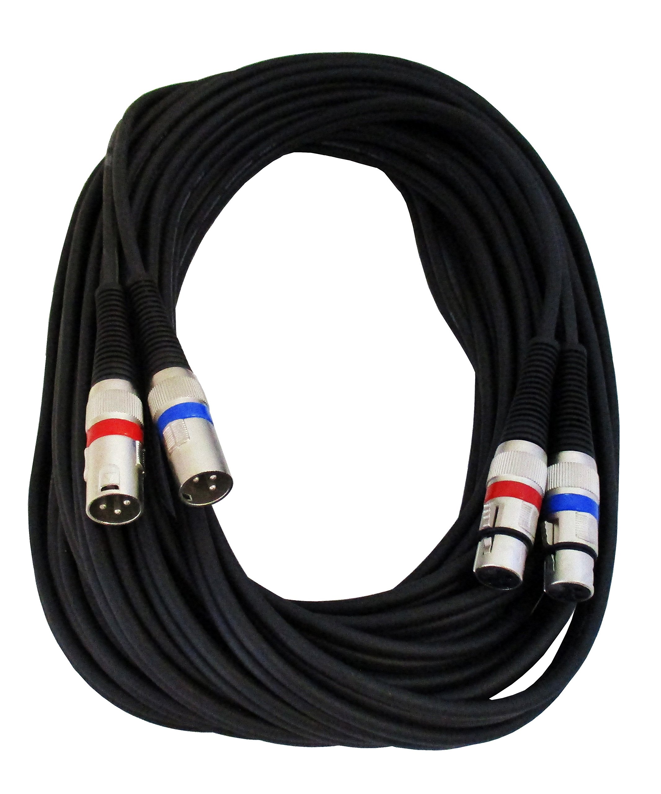 Audio2000'S Tm ADC203K 50ft 17AWG, Dual (XLRF-XLRM