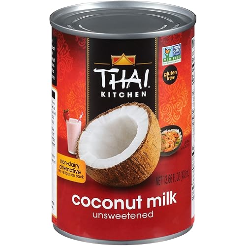 Miniatura 6 de Thai Kitchen Leche de coco, 96 onzas líquidas (paquete de 6)  Seis recipientes de 96 onzas líquidas de leche de coco sin azúcar, sin lácteos de