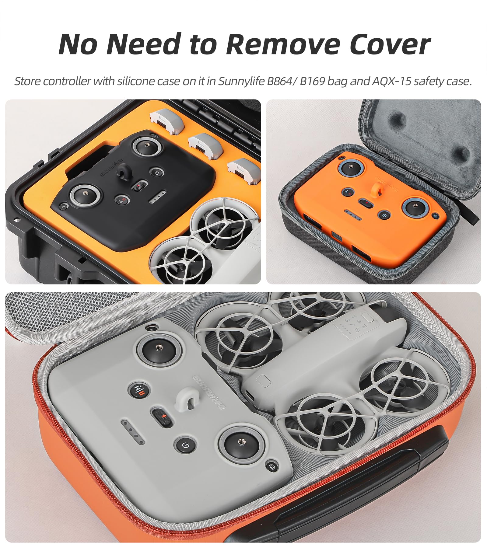 HeiyRC Funda De Silicona Para DJI RC-N1/RC-N2/RC-N3 – Protector Antigolpes En Gris