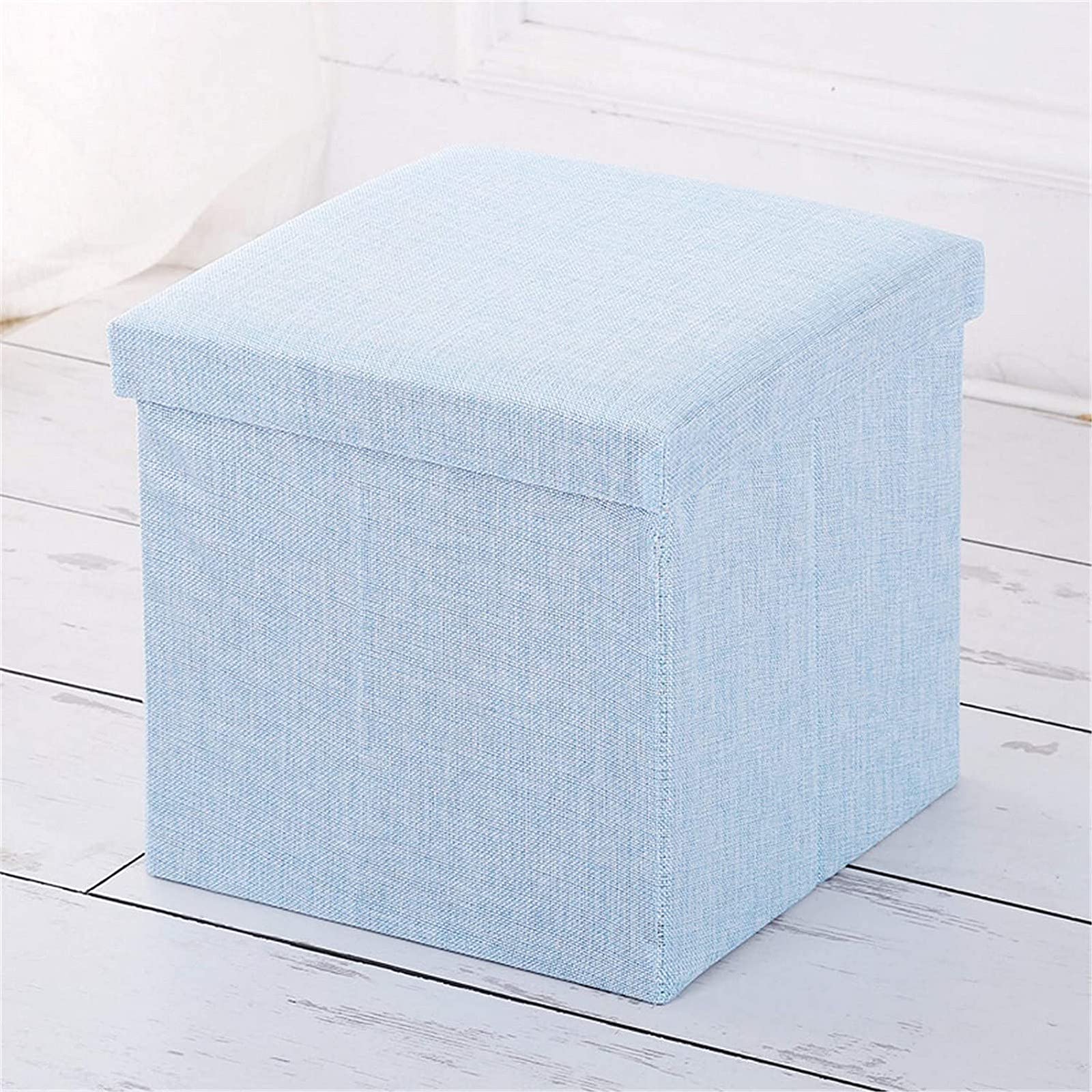 Banc de Rangement pour Chambre Dressing Entrée Étroite Solution Petit Espace Bleu Clair