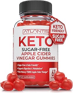 Sugar-Free Keto ACV Gummies for Weight Loss - Apple Cider Vinegar Keto ACV Gummies Formulated with 750MG ACV Per Serving - Supports Digestion, Advanced Weight Loss, Detox & Cleansing - 60 Gummies
