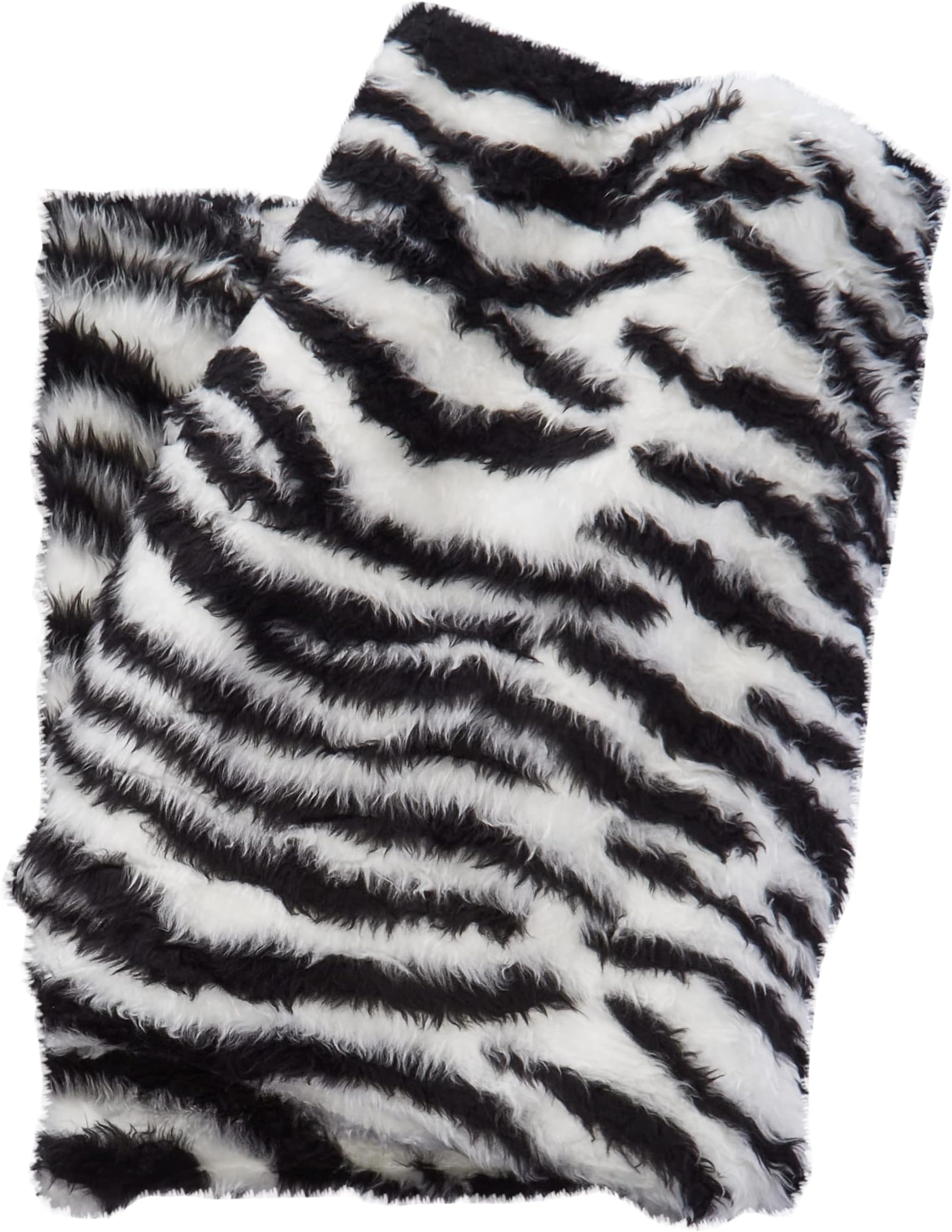 – Animal Fun Faux Fur Fabric Material - Zebra, 1Mtr - 150cmx100cm