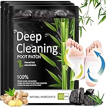 Detox FußPflaster,30Pcs Natürliche Entgiftungspflaster für Füße,Deep Cleansing Foot Pads,Fußpflegepads,Detox Pflaster Original,Körper entgiften,Fördern die Durchblutung,Verbessern den Schlaf