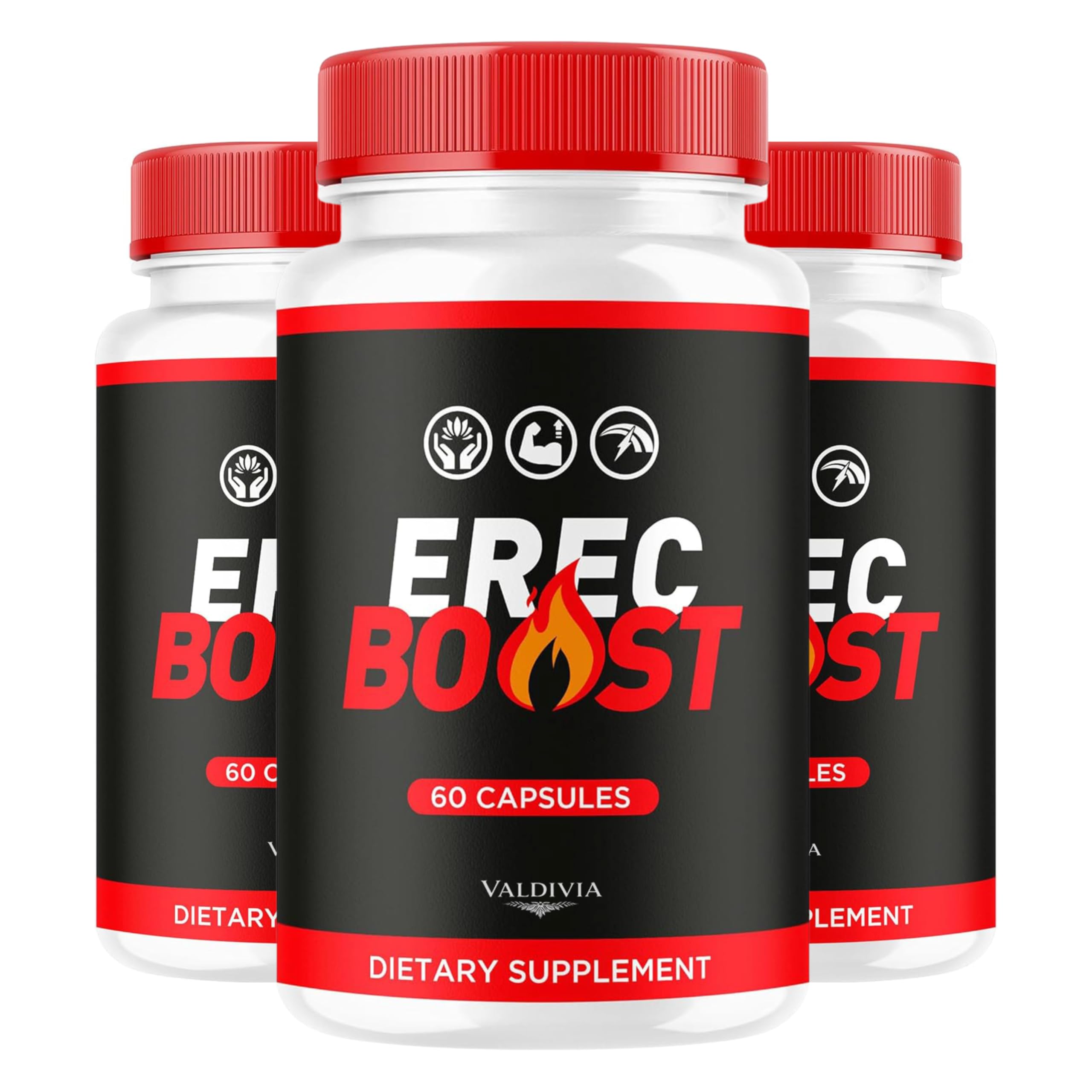(3 Pack) ErecBoost Capsules, Original Capsulas Supplement Pastillas - Advanced Formula, 180 Capsules for 3 Months